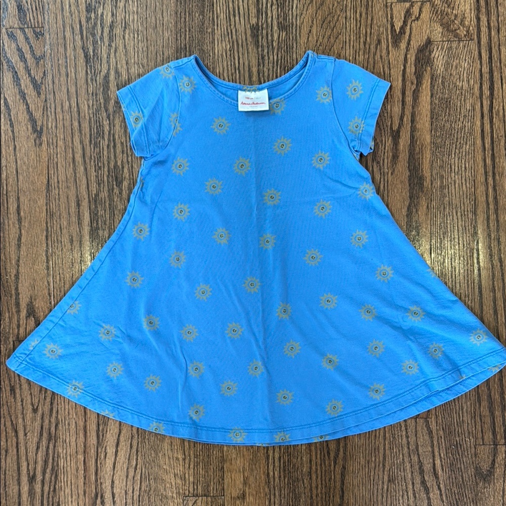 Hanna Andersson Blue Sun Patterned Dress